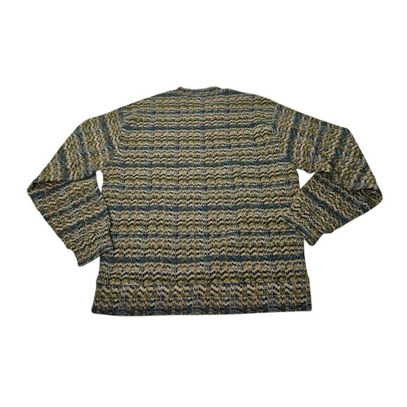 Jhane Barnes Geometric Sweater V-Neck Multicolor Men’s Small EUC - Picture 6 of 8